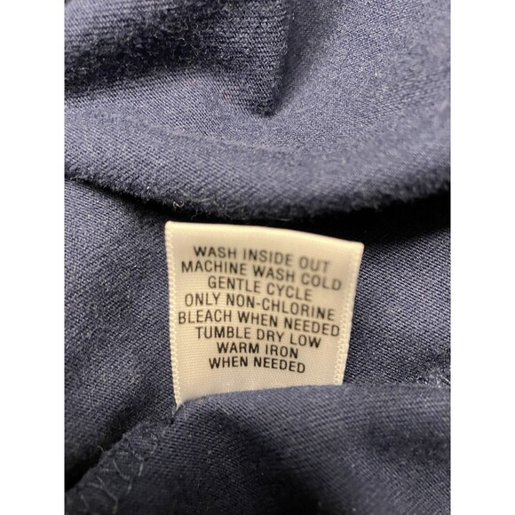 Breckenridge Embroidered Fall Theme Top Dark Blue Size M - Picture 4 of 7